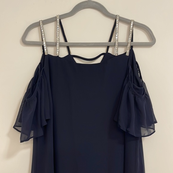 MSK women’s size 8 navy blue dress - Picture 2 of 6